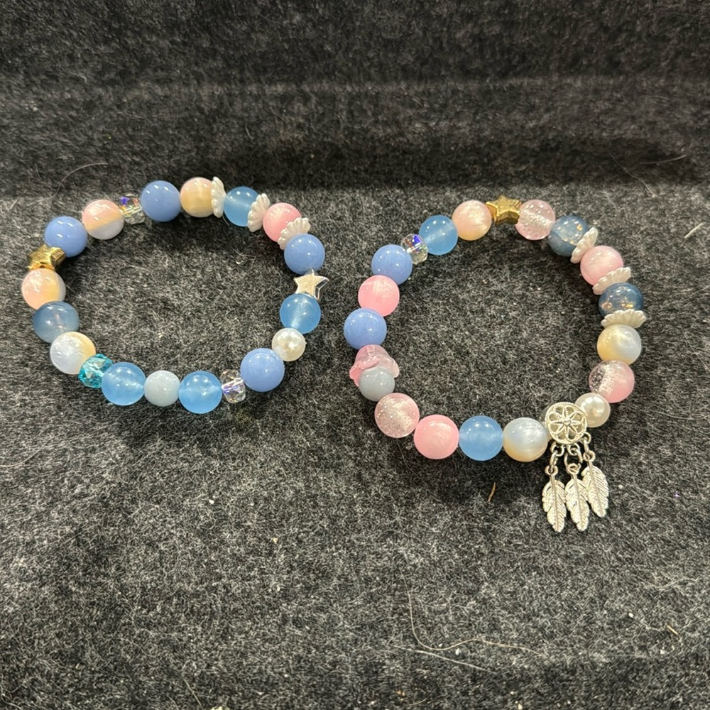 Handmade Crystal Beads Bracelet Set